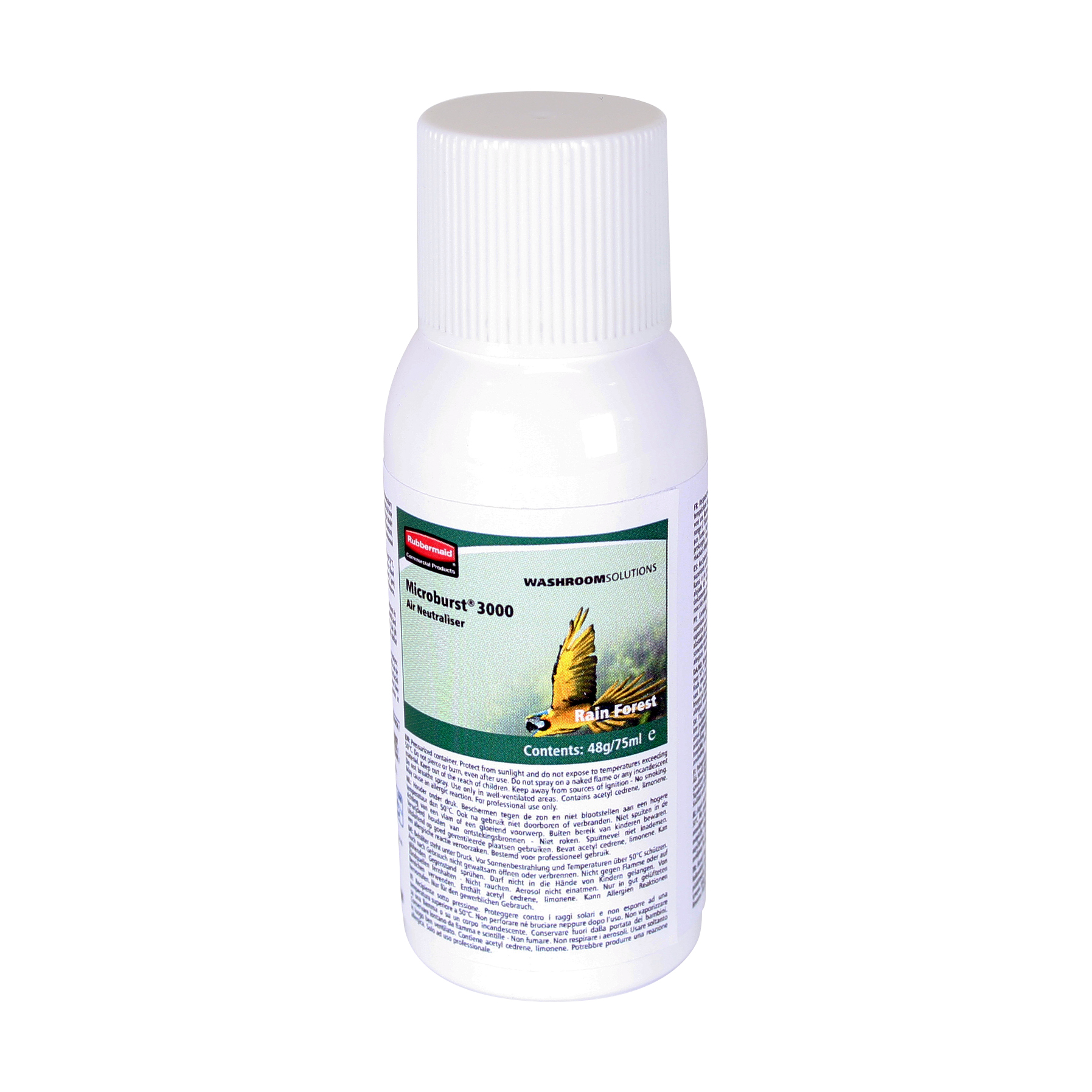 Vullingen luchtverfrisser Microburst, Rainforest, 12 x 75 ml, 60, 90 dagen.